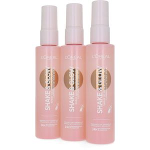 L'Oréal Shake & Glow Luminous Setting Spray - 3 x 100 ml (Set van 3)