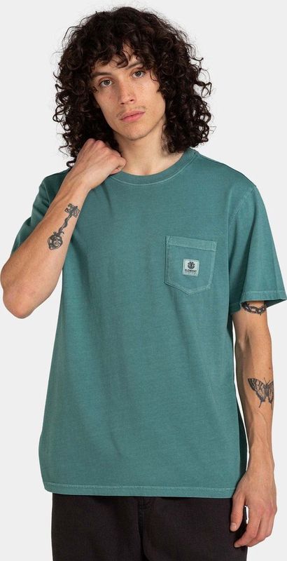 Element BASIC POCKET PIGMENT SS - Heren T-shirt
