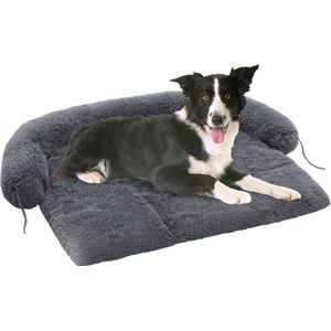 One stop shop - Luxe Hondenmat Extra Comfy - Hondenmand Donut - Hondenbed - Hondendeken Bank - 115 x 95 cm - Dierenkussen voor hond of kat - Antraciet