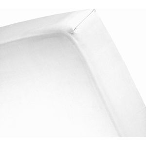 Damai Organic - Hoeslaken (tot 30 cm) - Bio satijn - 80x210 cm - White