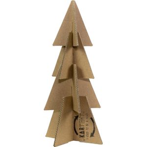 Kartonnen wens kerstboom mini - 13x13x27 cm - Kerstdecoratie - Kunstkerstboom - Zelf te versieren - KarTent