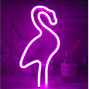 Neon lamp flamingo - Nachtlamp- Wandlamp- Neon verlichting