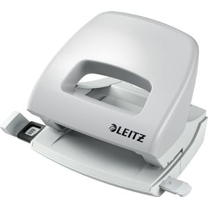 Leitz NeXXt Kleine Bureau Perforator - Perforeert Tot 16 Vel - Voor Mappen En Ringbanden - Wit - Ideaal Voor Thuiskantoor/Thuiswerkplek