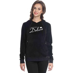 Pussy Deluxe - Classic Fluffy Hoodie/trui - S - Zwart
