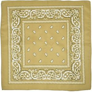 LOUD AND CLEAR® - Bandana - Beige - Unisex - Festival - Carnaval - Boeren Zakdoek