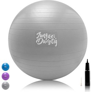 Oefenbal met luchtpomp | Yogabal in 3 2 maten | Zitbal BPA-vrij | Balansbal voor rugtraining | Stuiterende bal voor kantoor, thuis en fitness