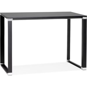 Alterego Hoge tafel/bureau van zwart hout 'XLINE HIGH TABLE' - 140x70 cm