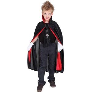 Halloween Dracula cape - voor kinderen - vampier verkleed accessoire 152/164