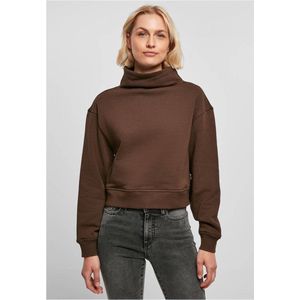Urban Classics - Organic Short High Neck Crewneck sweater/trui - M - Bruin