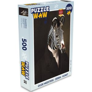 Puzzel Oude meesters - Zebra - Kunst - Legpuzzel - Puzzel 500 stukjes