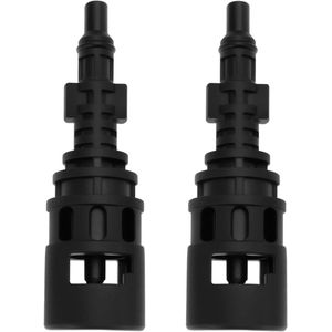 2 stuks Adapter Conversie Koppeling Connector Compatibel met Karcher, Lavor, Parkside 124x24.5mm Zwart - Hochdruch Cleaner
