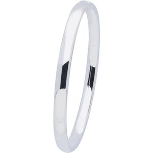 Classics&More armband - holle bangle - ovaal 6 mm - maat L (Ø64 mm) - dopsluiting