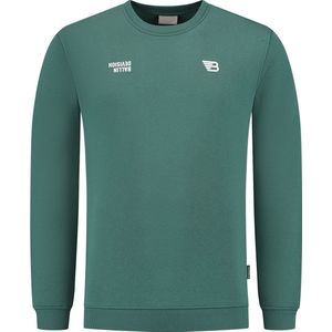 Ballin Amsterdam - Heren Regular fit Sweaters Crewneck LS - Faded Green - Maat M