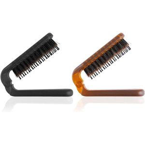Opvouwbare kam 2 stuks draagbare reisborstel massagekam uniseks mini-kam haarstyling-accessoires