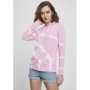 Urban Classics - Tie Dye Hoodie/trui - XS - Roze