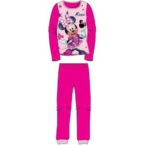 Minnie Mouse pyjama - donkerroze - Disney pyama - maat 128