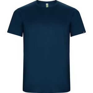 Donkerblauw unisex sportshirt korte mouwen 'Imola' merk Roly maat XXL