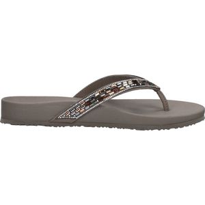 Skechers Arch Fit Meditation Teenslippers - taupe - Maat 43