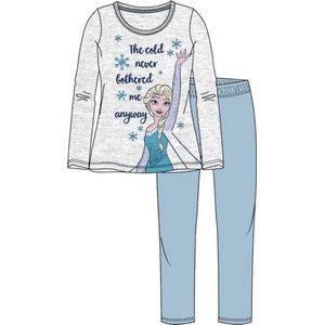 Frozen 2 pyjama - pyjama - grijs - lichtblauw -  Maat 128 / 8 jaar