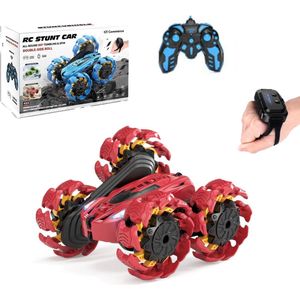 GT RC Stuntauto met Horloge Bediening – Bestuurbare Stuntauto 360° Spins & Flips – RC Speelgoed Auto vanaf 3 Jaar – Voor Jongens & Meisjes – 2024