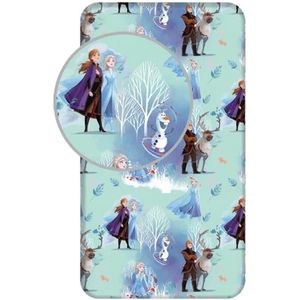 Frozen Hoeslaken Eenpersoons – 90 x 200 cm – Katoen