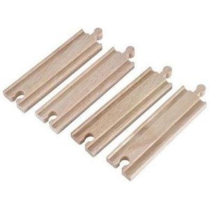 Mentari Rechte rails 14,2cm set van 4 stuks