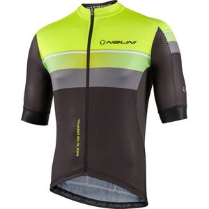 Nalini - Heren - Fietsshirt - Korte Mouwen - Wielrenshirt - Geel - Zwart - NEW SPEED JERSEY - XXL