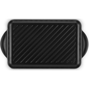 Le Creuset Grillplaat Tradition - Mat Zwart - 38.5 x 22 cm