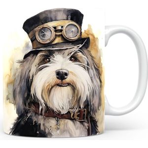 Mok met Engelse herdershond Beker voor koffie of tas voor thee, cadeau voor dierenliefhebbers, moeder, vader, collega, vriend, vriendin, kantoor