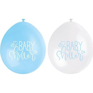 Geboorte Ballonnen Baby Shower Blauw 25cm 10st