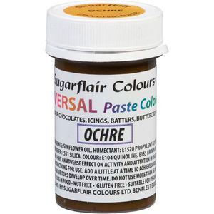 Sugarflair Universal Paste Colours Voedingskleurstof Pasta - Oker - 22g