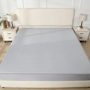 S&Dshopline® Zomerhoeslaken, verkoelend hoeslaken, licht, ademend, comfortabel, laken met Arc-Chill koelvezels (zonder kussenslopen), grijs, 160 x 200 cm