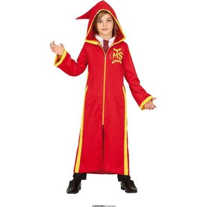 Guirca - Harry Potter Kostuum - Magical School Ms Student Kind Kostuum - Rood - 5 - 6 jaar - Carnavalskleding - Verkleedkleding