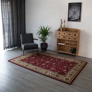 Design perzisch tapijt Royalty - rood/crème 80x150 cm