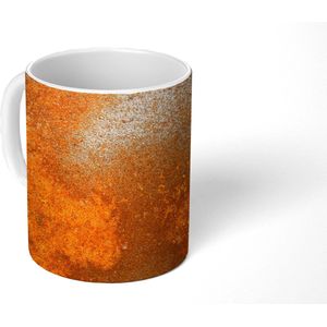 Mok - Koffiemok - Metaal - Roest - Oranje - Vintage - Industrieel - Mokken - 350 ML - Beker - Koffiemokken - Theemok