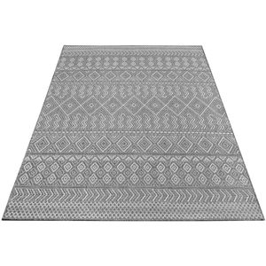 Flat-Weave Rug-Scandinavische stijl-zacht en duurzaam-geometrisch patroon-gebruik binnen/buiten