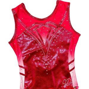 Sparkle&Dream Turnpakje Yara Roze - Maat AME 176/XS - Gympakje voor Turnen, Acro, Trampoline en Gymnastiek