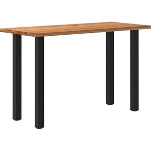 vidaXL - Bartafel - rechthoekig - 180x80x112 - cm - massief - eikenhout - lichtbruin