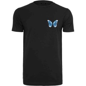 Mister Tee - Butterfly Winter Heren T-shirt - M - Zwart