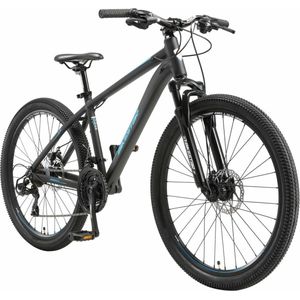 Bikestar 26 inch, 21 speed hardtail Sport MTB, zwart / blauw