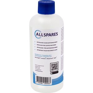 AllSpares Vloeibare Ontkalker (500ml) voor koffiemachines geschikt voor Delonghi Original EcoDecalk DLSC500