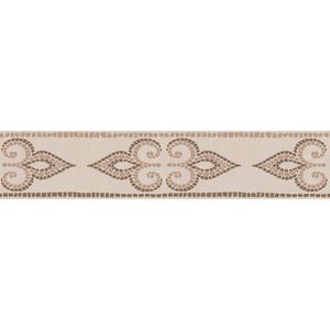 Behangrand zelfklevend creme bruin mozaikprint