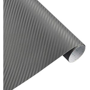 Auto wrap folie - carbon car wrap folie - 30 x 127 cm - Grijs