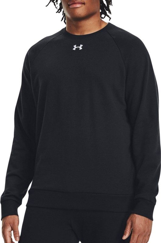 Under Armour UA Rival Fleece Crew Heren Trui - Zwart - Maat S