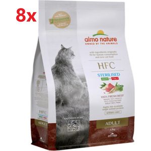 Almo Nature HFC - Katten Droogvoer - Adult Sterilized Rund - 8x1,2kg