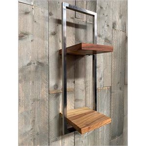 Industriële Wandplank Shelfie D RVS – 25cm X 75cm