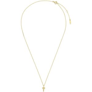 New Bling - 9NBG-0809 - gouden ketting met palmboom - 14 karaat - 43+2,5+2,5cm