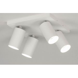 Lumidora Opbouwspot 73233 - DANI - 4 Lichts - GU10 - Wit - Metaal - Badkamerlamp - IP21