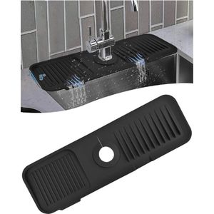 Kraanmat - 45 x 14 cm - afdruipmat kraan - keukenmat - barmat - watermat - mat