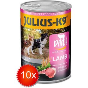 Julius-K9 - Hondenvoer - Blikvoer - Natvoer - Paté - Adult - Lamb - 10 x 400g